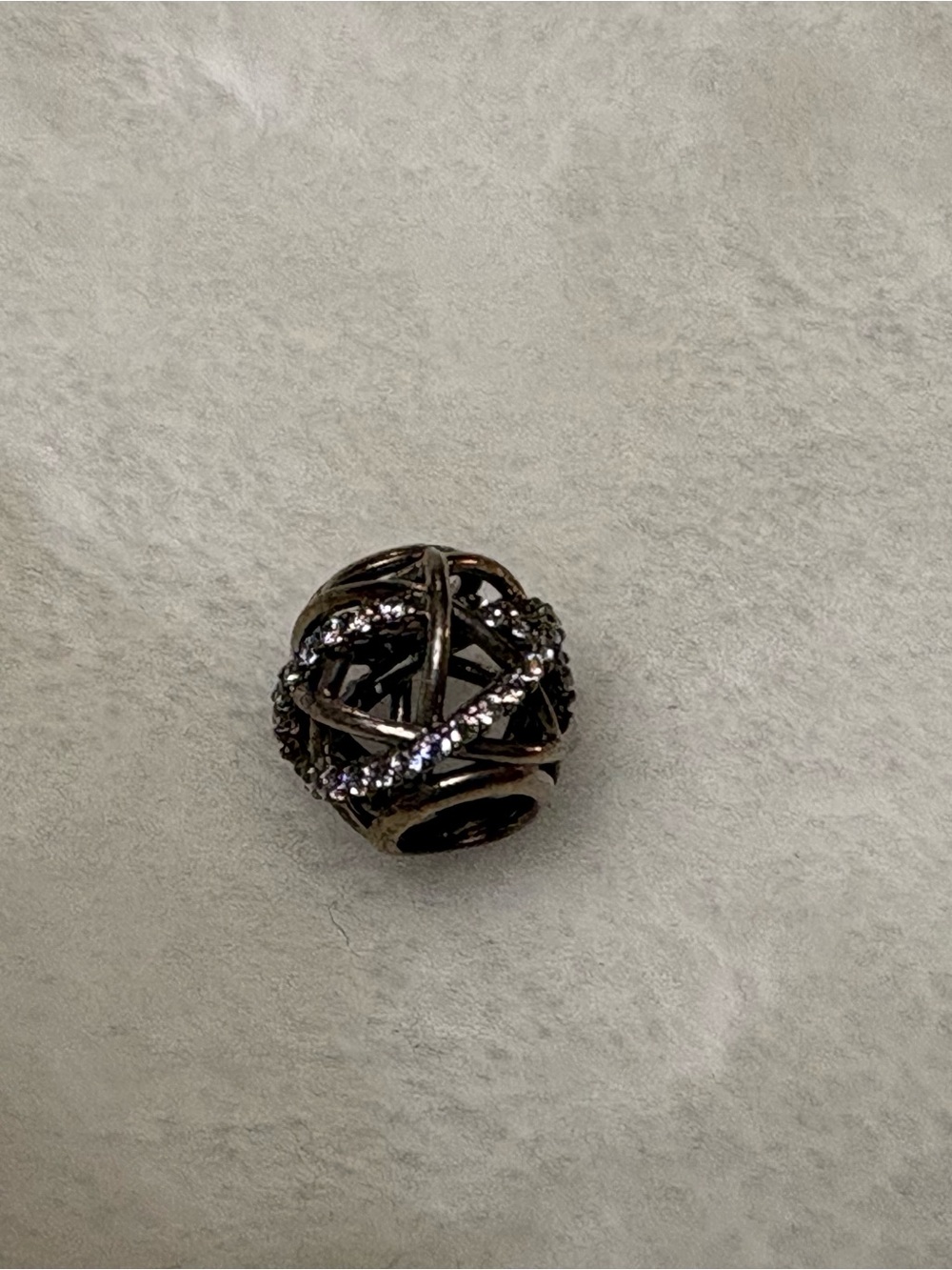 Authentic Pandora Galaxy Openwork Charm 791388CZ Retired Sterling Silver CZ Rare - Picture 4 of 11